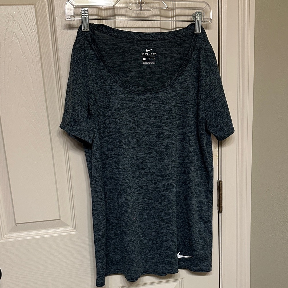 Nike Women's Charcoal Dri-FIT Short Sleeve Tee